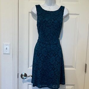 Speechless Teal Sleeveless Mini Dress